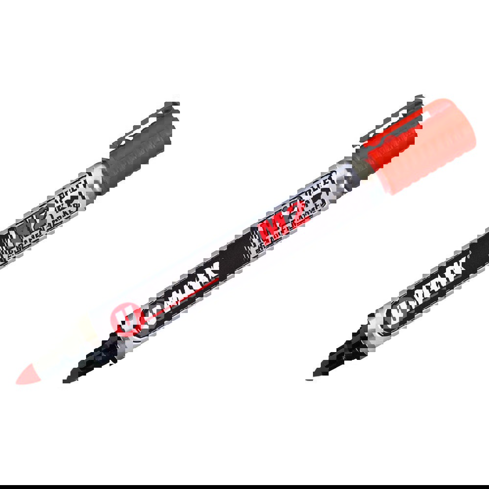 Markers & Paintsticks; Marker Type: Ink Marker; Tip Shape: Bullet; Color: Red; Ink Type: Alcohol Base; Tip Type: Bullet; For Use On: Wood; Glass; Corrugated Boxes; Wax Cartons; Plastic; Metal; Rubber; Textiles; Stroke Width (Fractional Inch): 5/64; Minimu